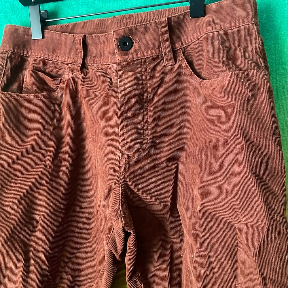 James Perse Men's Rust Corduroy Pants